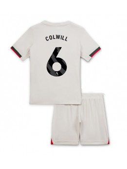 Billige Chelsea Levi Colwill #6 Bortedraktsett Barn 2025-26 Kortermet (+ Korte bukser)